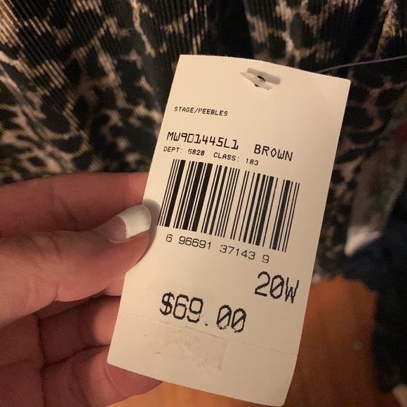 Peebles cheetah print dress NWT Size 20W - Picture 3 of 4